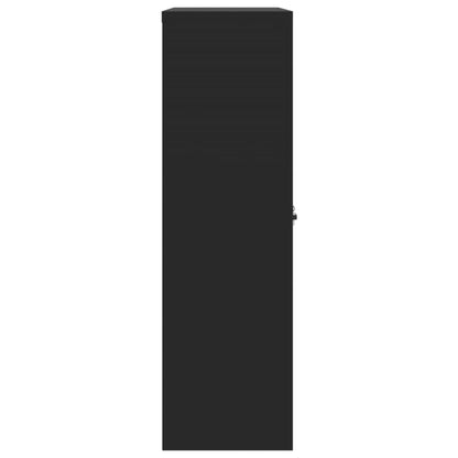 vidaXL File Cabinet Black 90x40x140 cm Steel 6