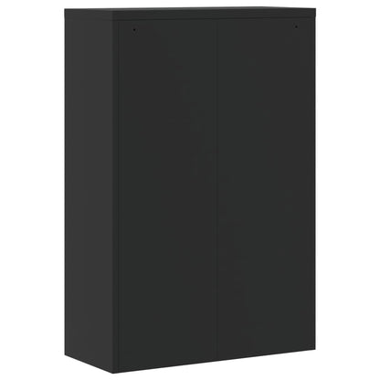 vidaXL File Cabinet Black 90x40x140 cm Steel 5