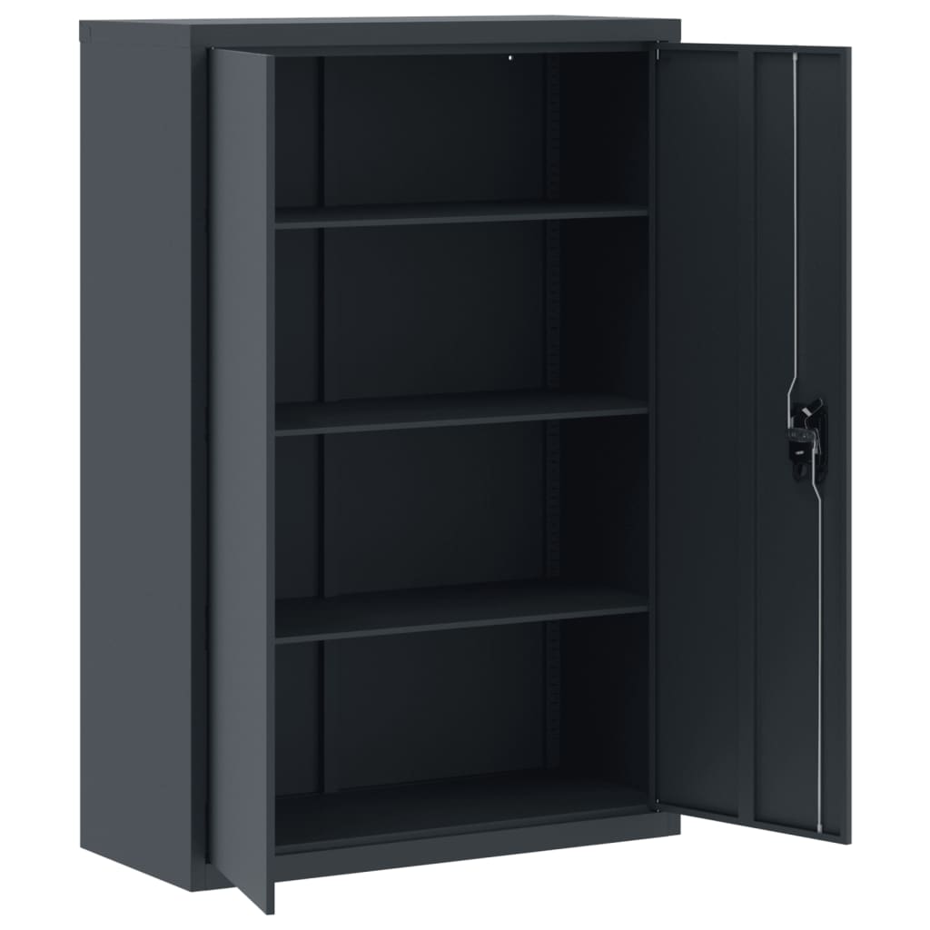 vidaXL File Cabinet Anthracite 90x40x140 cm Steel 4
