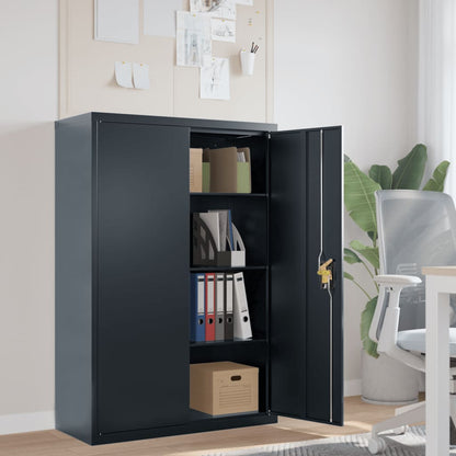 vidaXL File Cabinet Anthracite 90x40x140 cm Steel 1
