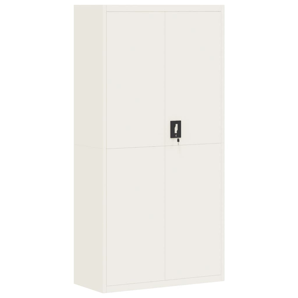 vidaXL File Cabinet White 90x40x180 cm Steel 2