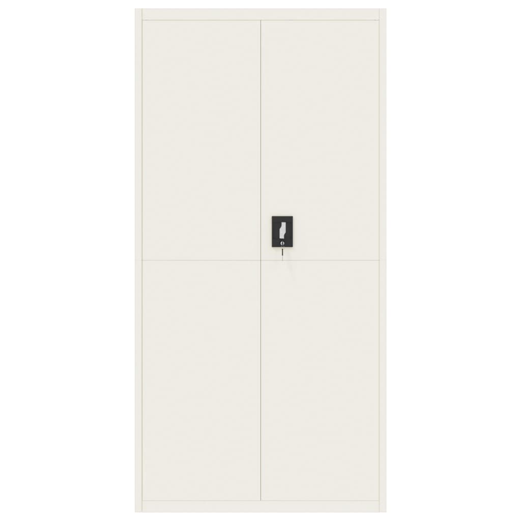 vidaXL File Cabinet White 90x40x180 cm Steel 3