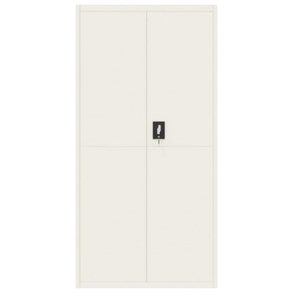 vidaXL File Cabinet White 90x40x180 cm Steel 3