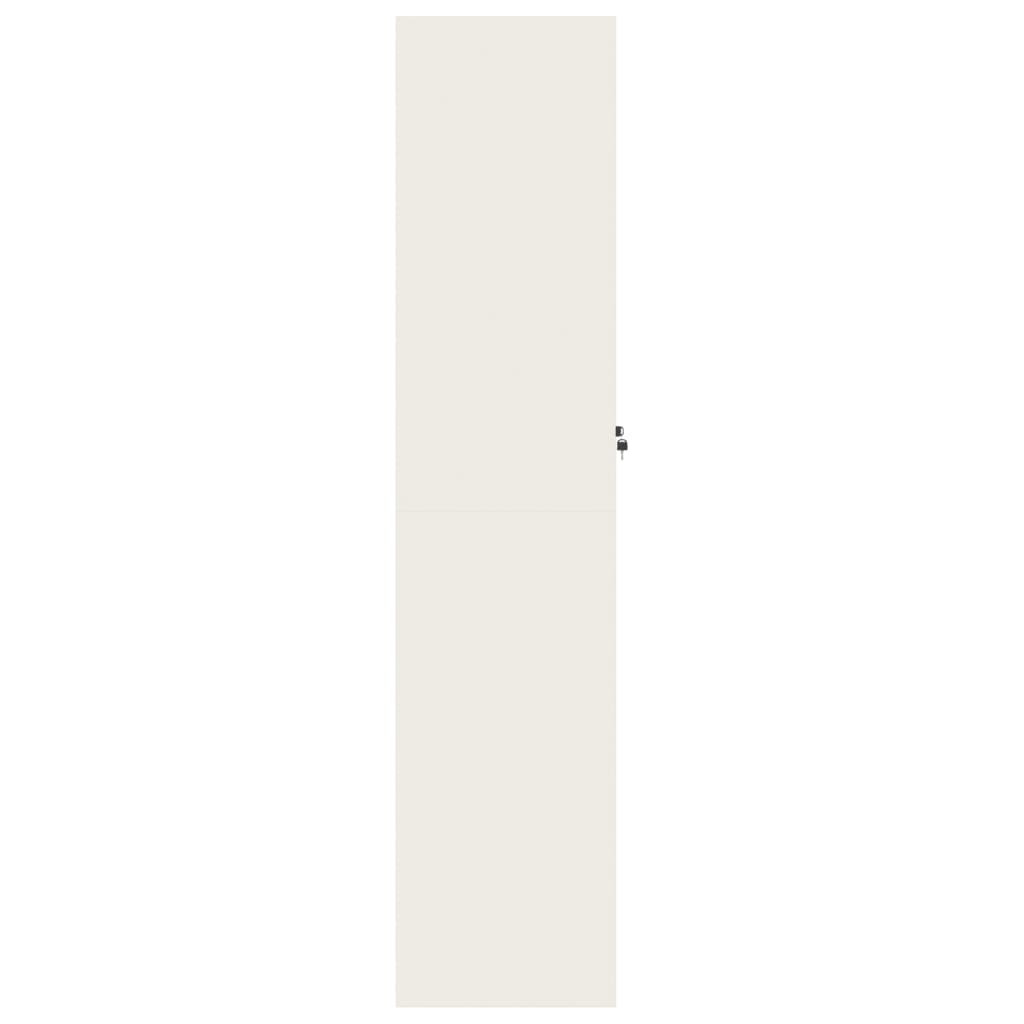 vidaXL File Cabinet White 90x40x180 cm Steel 5