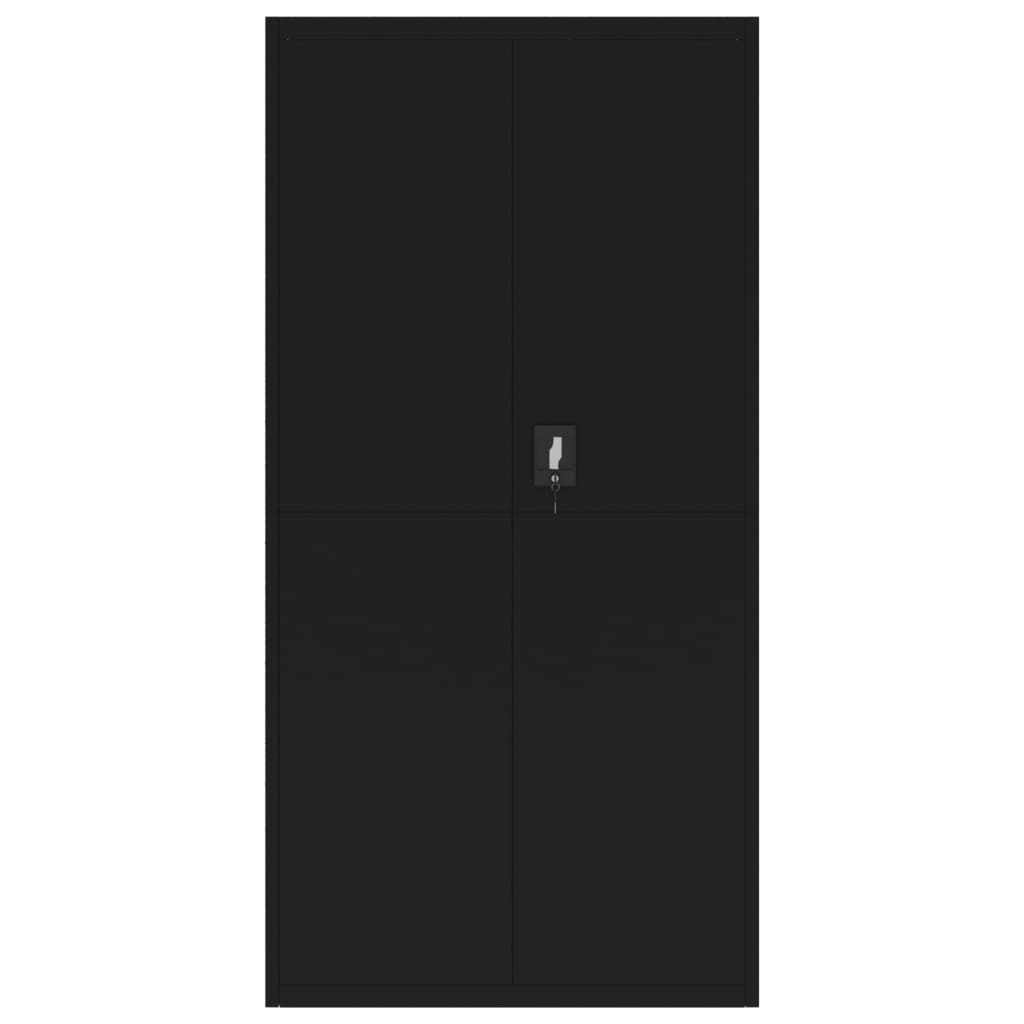 vidaXL File Cabinet Black 90x40x180 cm Steel 3