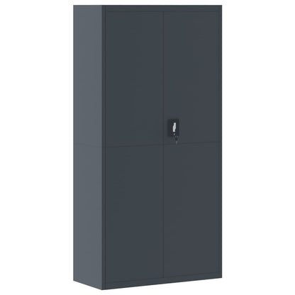 vidaXL File Cabinet Anthracite 90x40x180 cm Steel 2
