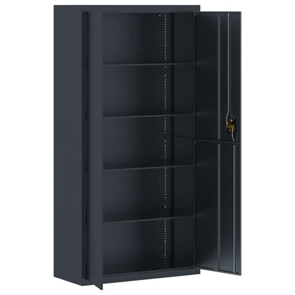 vidaXL File Cabinet Anthracite 90x40x180 cm Steel 4