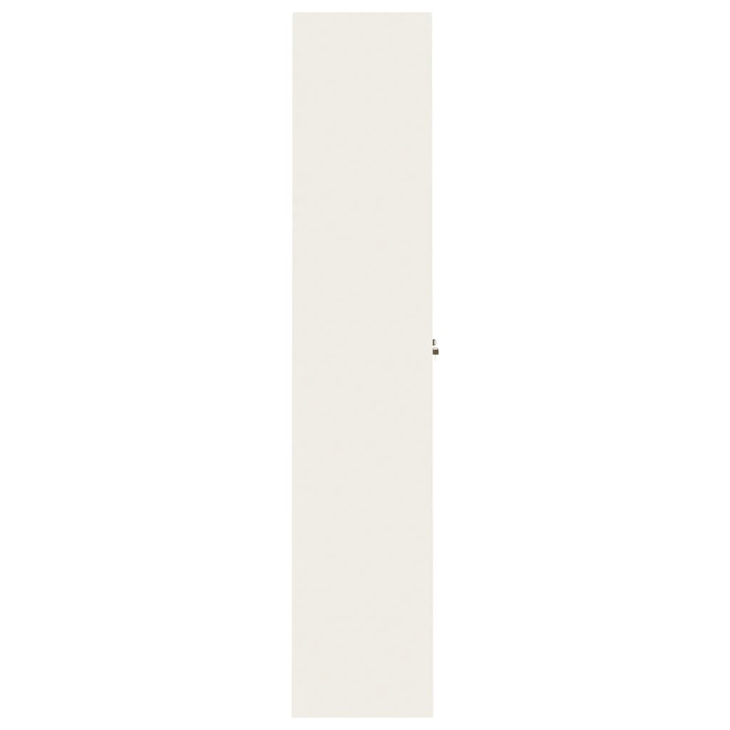 vidaXL File Cabinet White 90x40x200 cm Steel 6