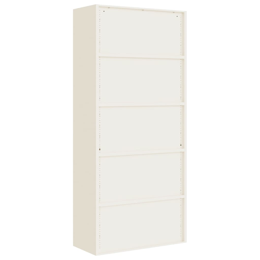 vidaXL File Cabinet White 90x40x200 cm Steel 5