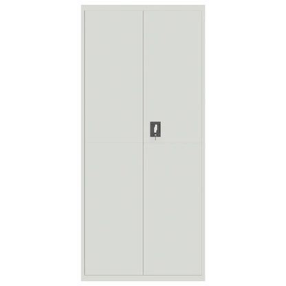 vidaXL File Cabinet Light Grey 90x40x200 cm Steel 3