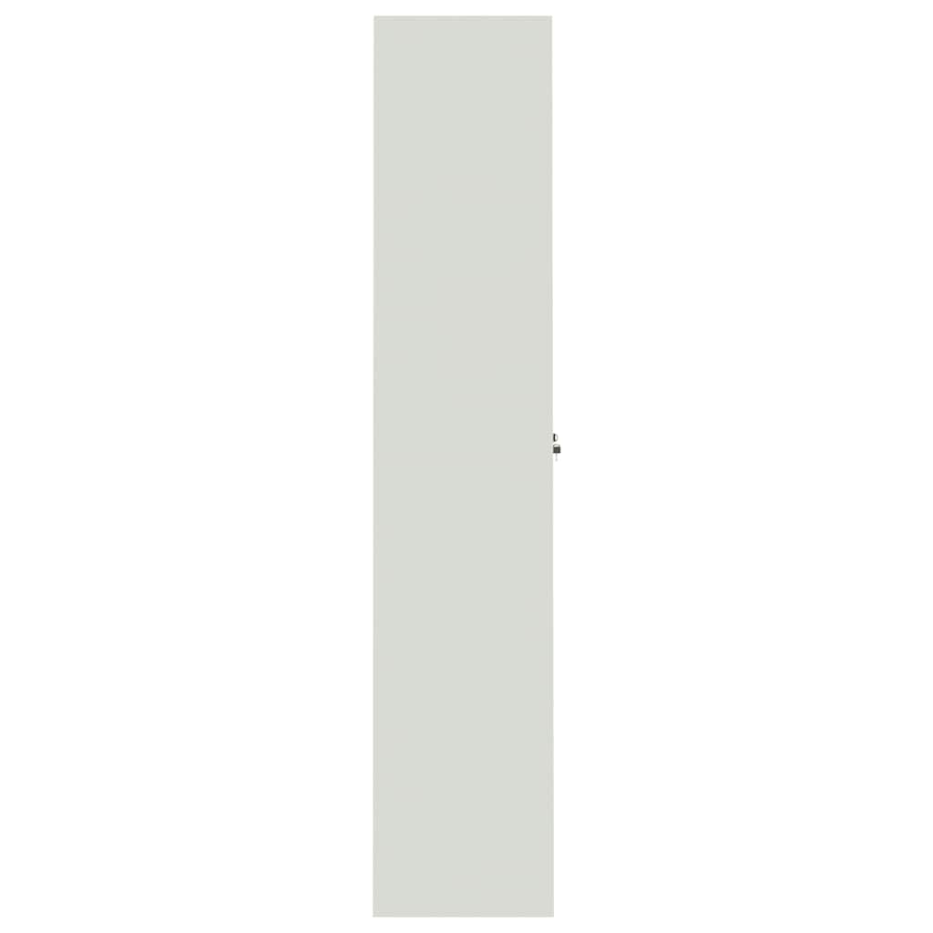 vidaXL File Cabinet Light Grey 90x40x200 cm Steel 5