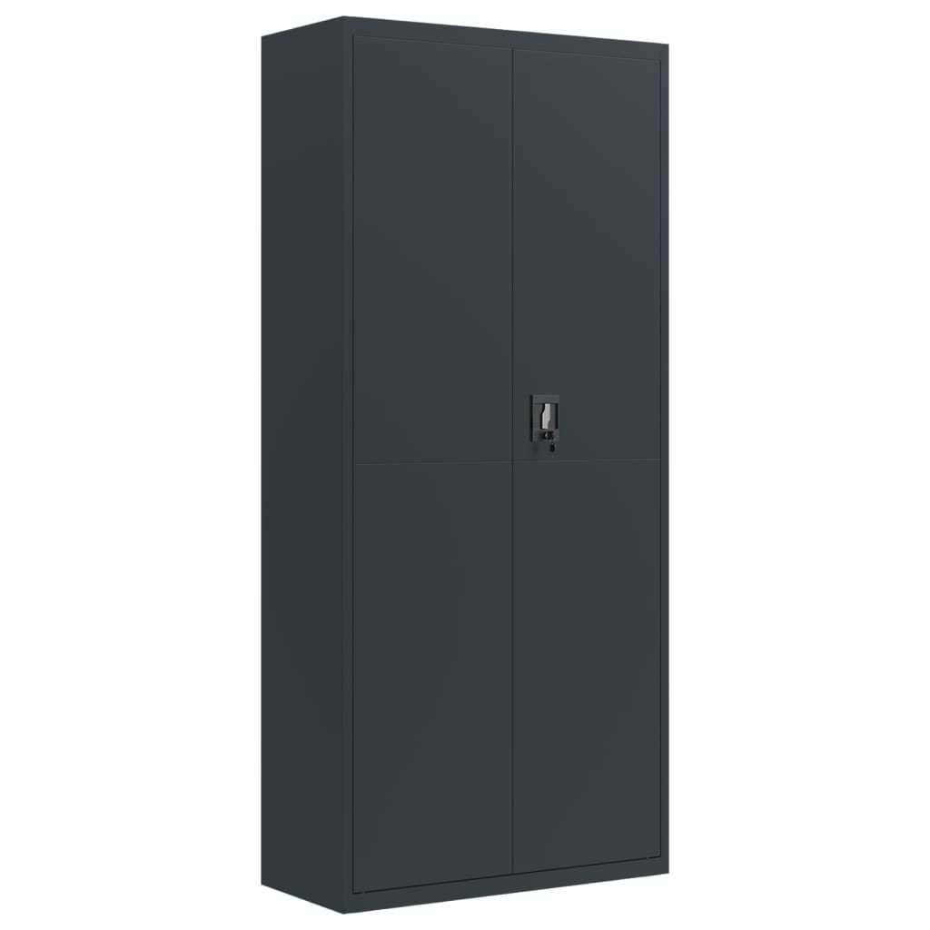 vidaXL File Cabinet Anthracite 90x40x200 cm Steel 2