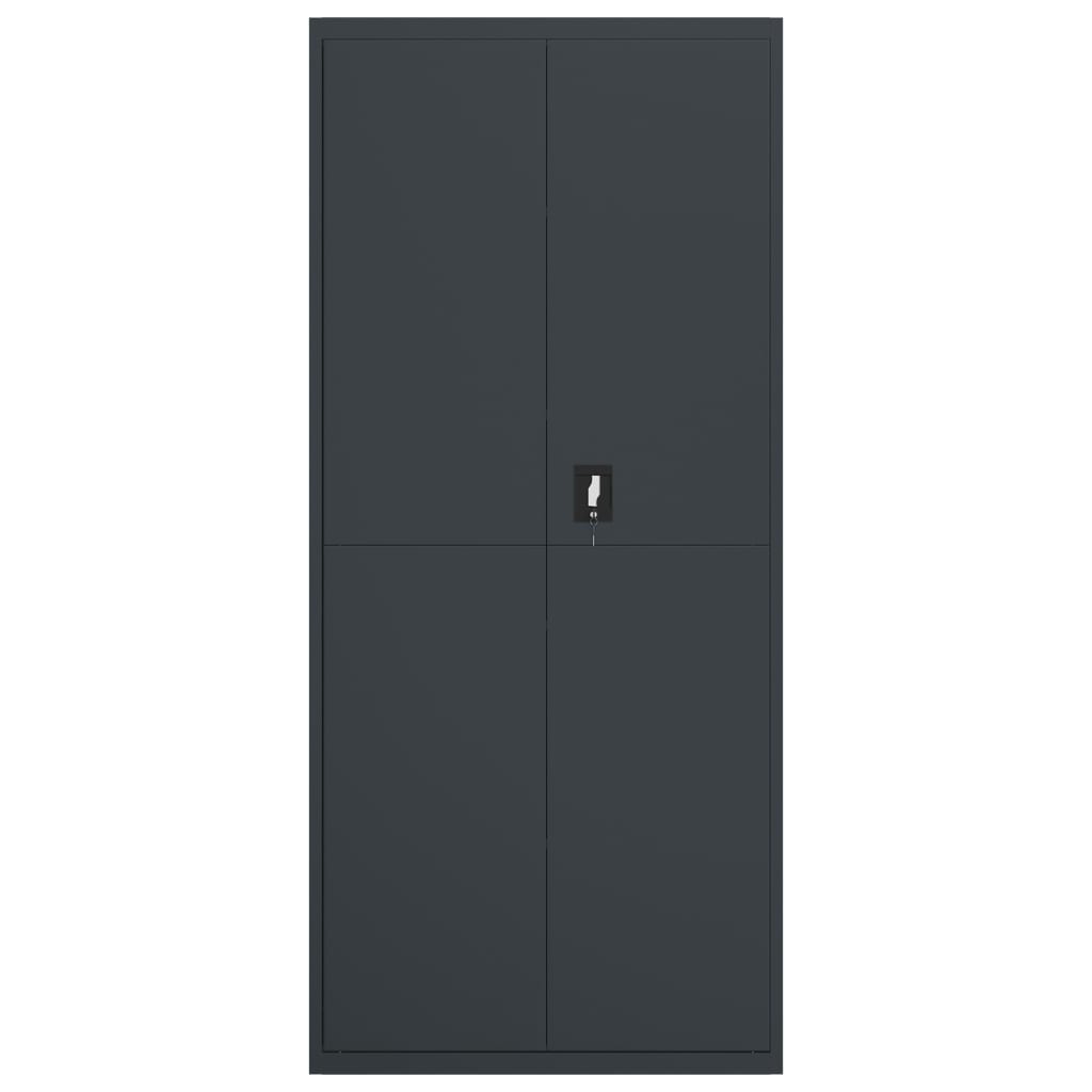 vidaXL File Cabinet Anthracite 90x40x200 cm Steel 3