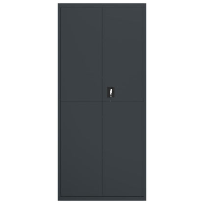 vidaXL File Cabinet Anthracite 90x40x200 cm Steel 3