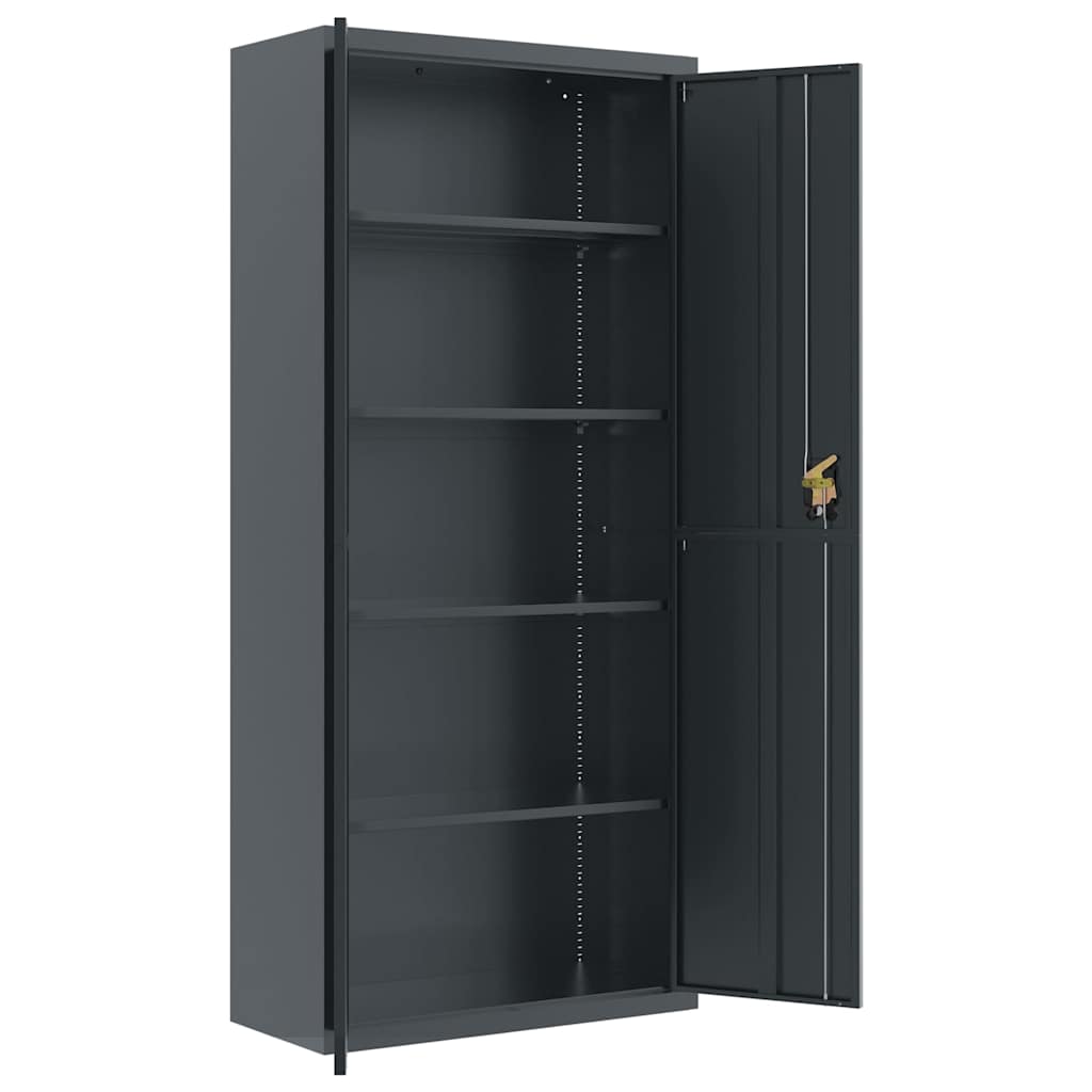 vidaXL File Cabinet Anthracite 90x40x200 cm Steel 4