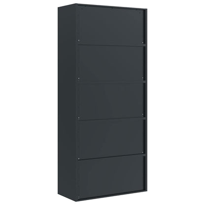 vidaXL File Cabinet Anthracite 90x40x200 cm Steel 6