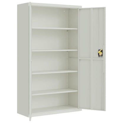vidaXL File Cabinet Light Grey 105x40x180 cm Steel 4