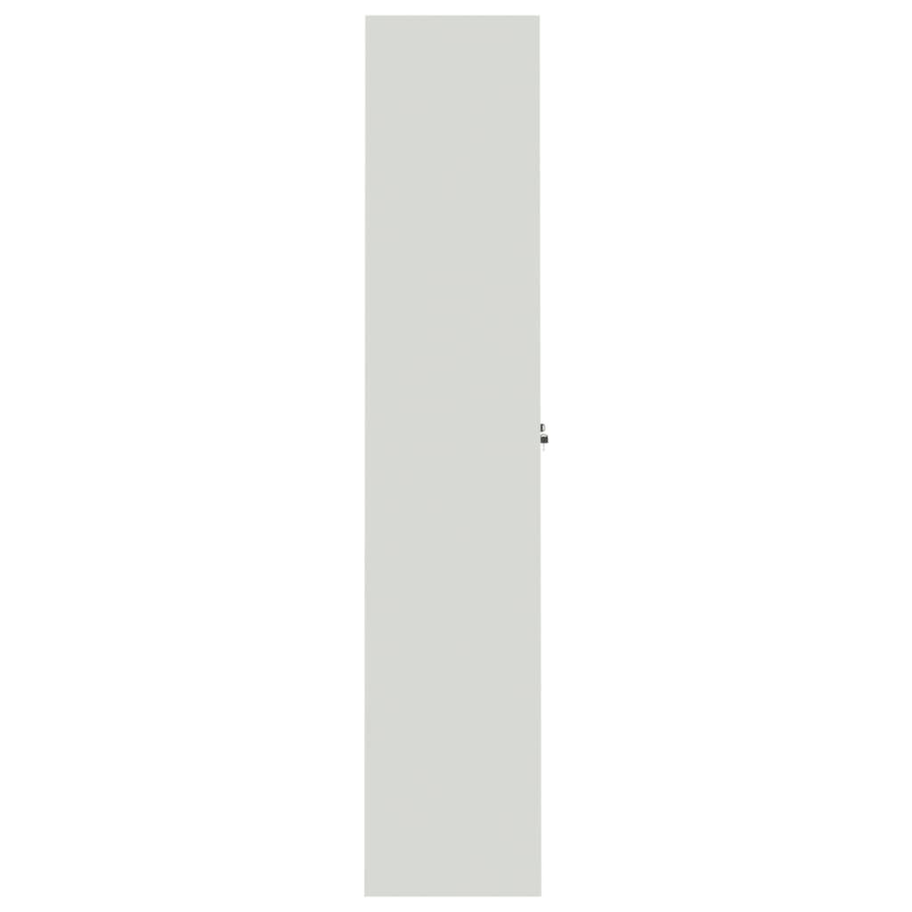 vidaXL File Cabinet Light Grey 105x40x180 cm Steel 5