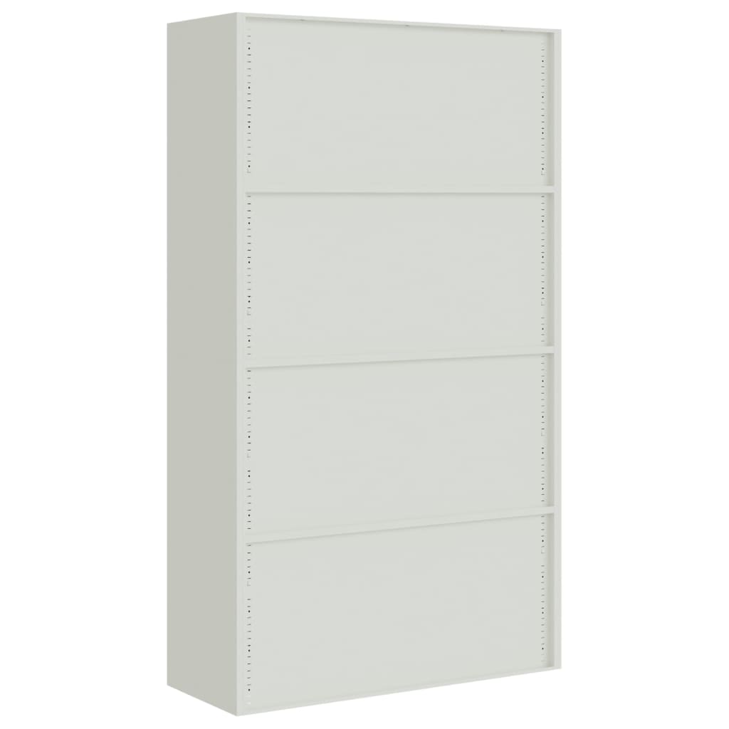 vidaXL File Cabinet Light Grey 105x40x180 cm Steel 6