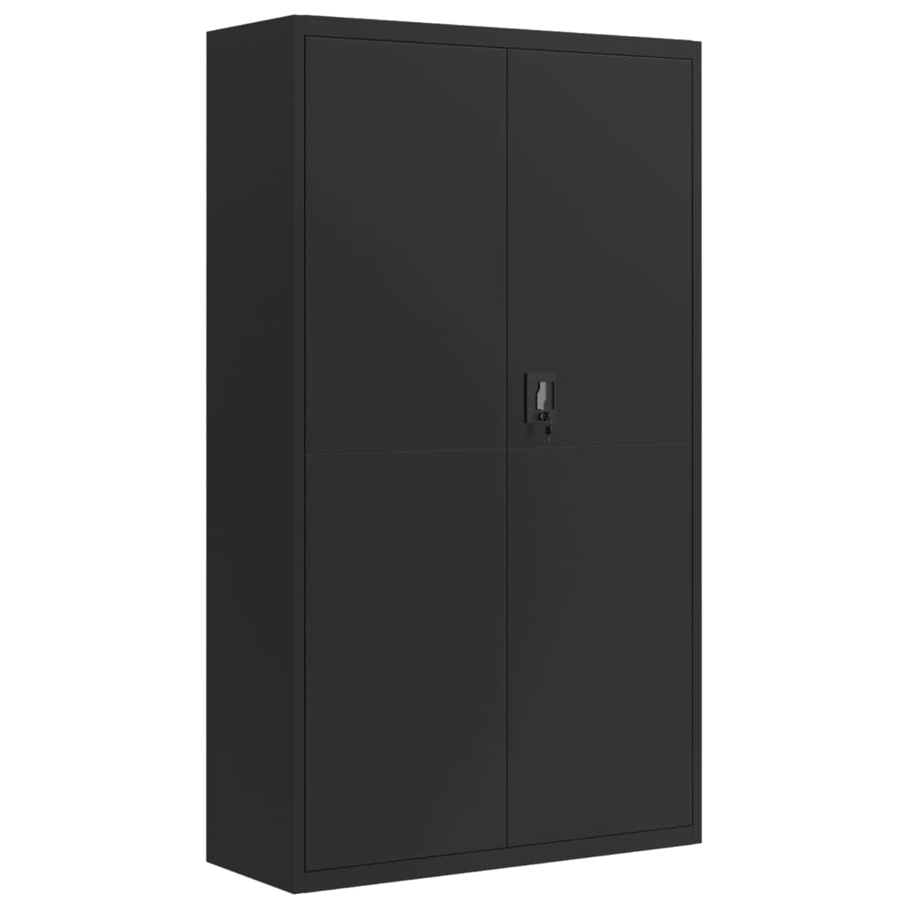 vidaXL File Cabinet Black 105x40x180 cm Steel 2