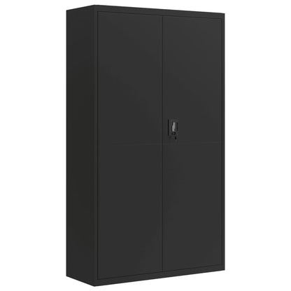 vidaXL File Cabinet Black 105x40x180 cm Steel 2