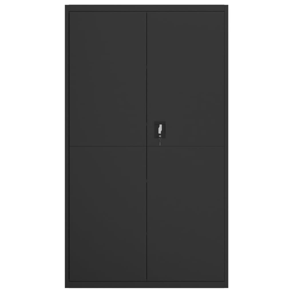 vidaXL File Cabinet Black 105x40x180 cm Steel 3