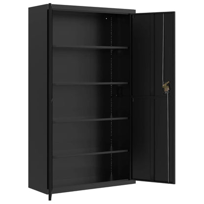 vidaXL File Cabinet Black 105x40x180 cm Steel 4