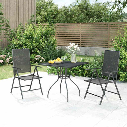 vidaXL 5 Piece Garden Dining Set Anthracite Steel