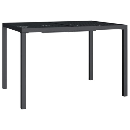 vidaXL 3 Piece Garden Dining Set Anthracite Steel 6