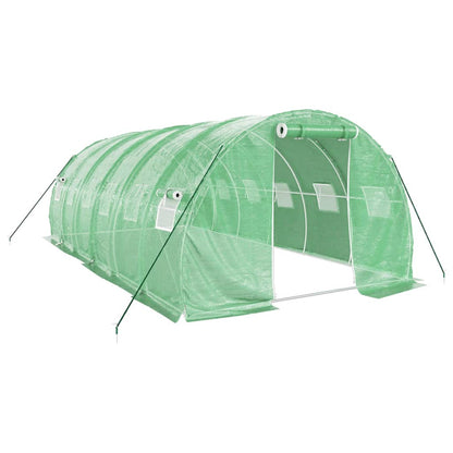 vidaXL Greenhouse with Steel Frame Green 18 m² 6x3x2 m 2