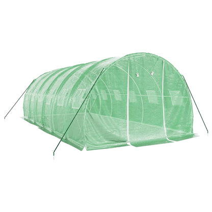 vidaXL Greenhouse with Steel Frame Green 18 m² 6x3x2 m 3