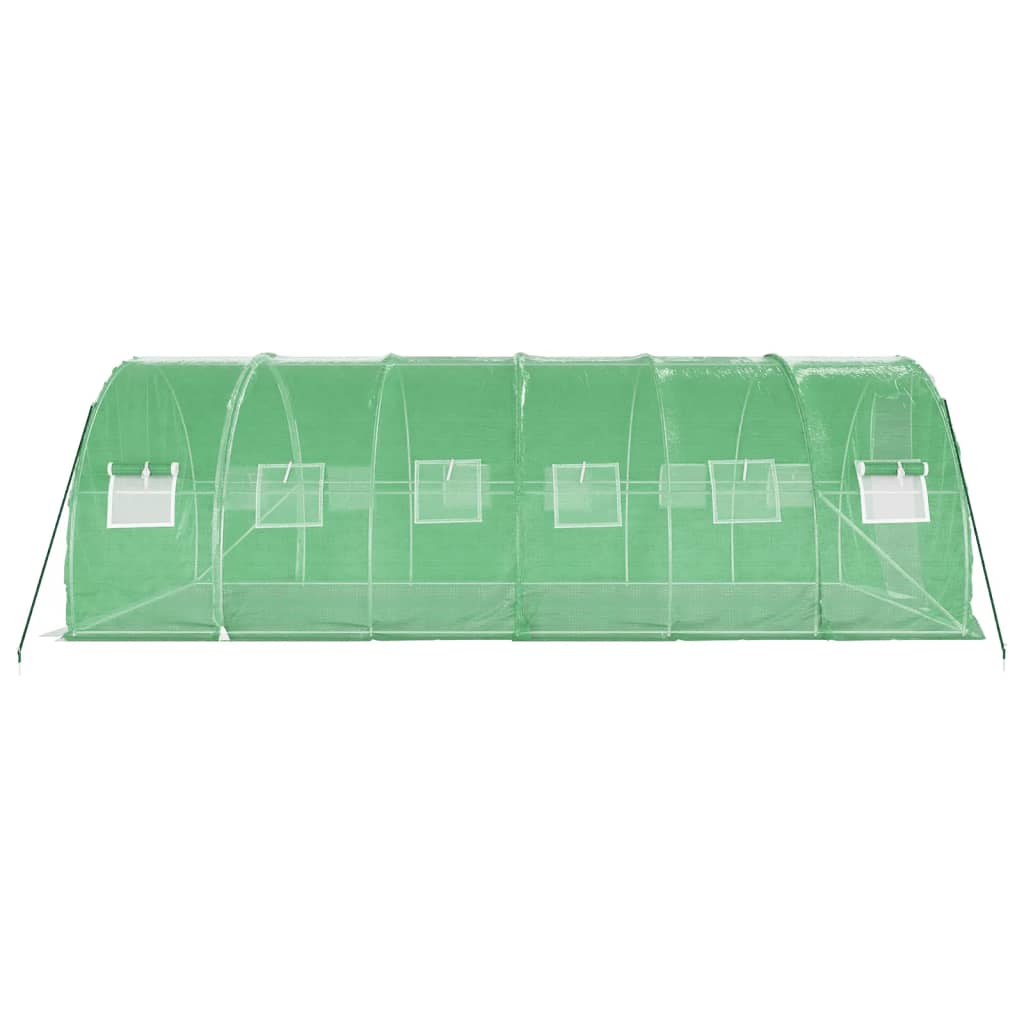vidaXL Greenhouse with Steel Frame Green 18 m² 6x3x2 m 5