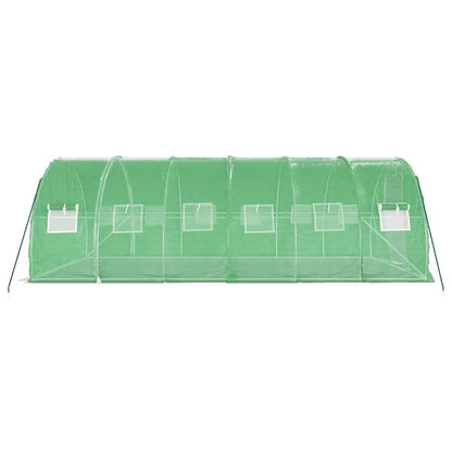 vidaXL Greenhouse with Steel Frame Green 18 m² 6x3x2 m 5