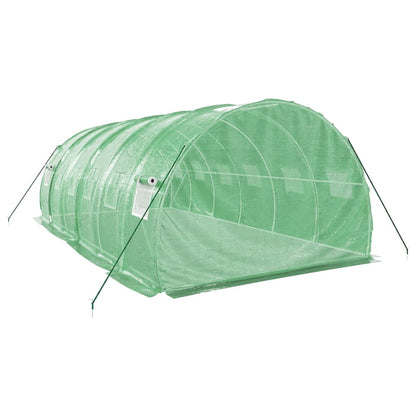 vidaXL Greenhouse with Steel Frame Green 18 m² 6x3x2 m 6