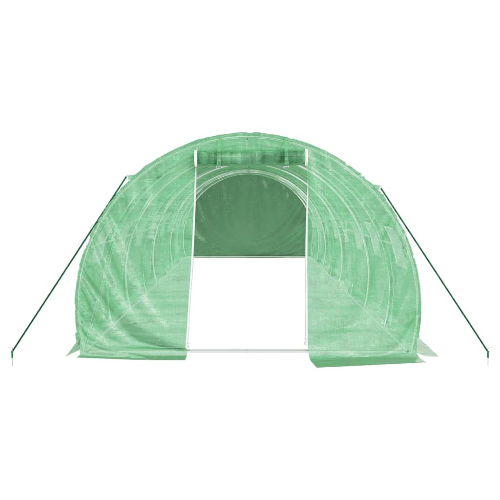 vidaXL Greenhouse with Steel Frame Green 24 m² 8x3x2 m 4