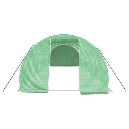 vidaXL Greenhouse with Steel Frame Green 24 m² 8x3x2 m 4