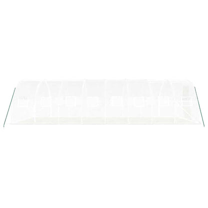 vidaXL Greenhouse with Steel Frame White 24 m² 8x3x2 m 5