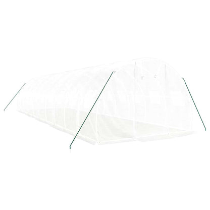 Greenhouse with Steel Frame 6 m² White 10 m