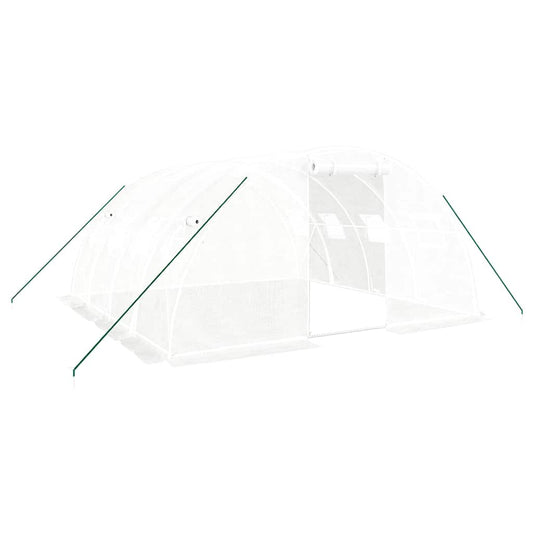 vidaXL Greenhouse with Steel Frame White 16 m² 4x4x2 m 2