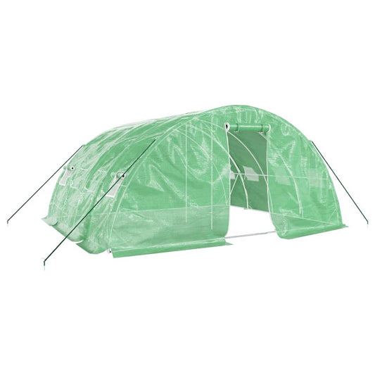 vidaXL Greenhouse with Steel Frame Green 20 m² 5x4x2.3 m 2