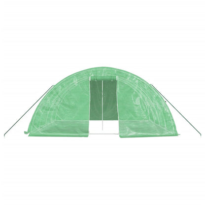 vidaXL Greenhouse with Steel Frame Green 20 m² 5x4x2.3 m 4