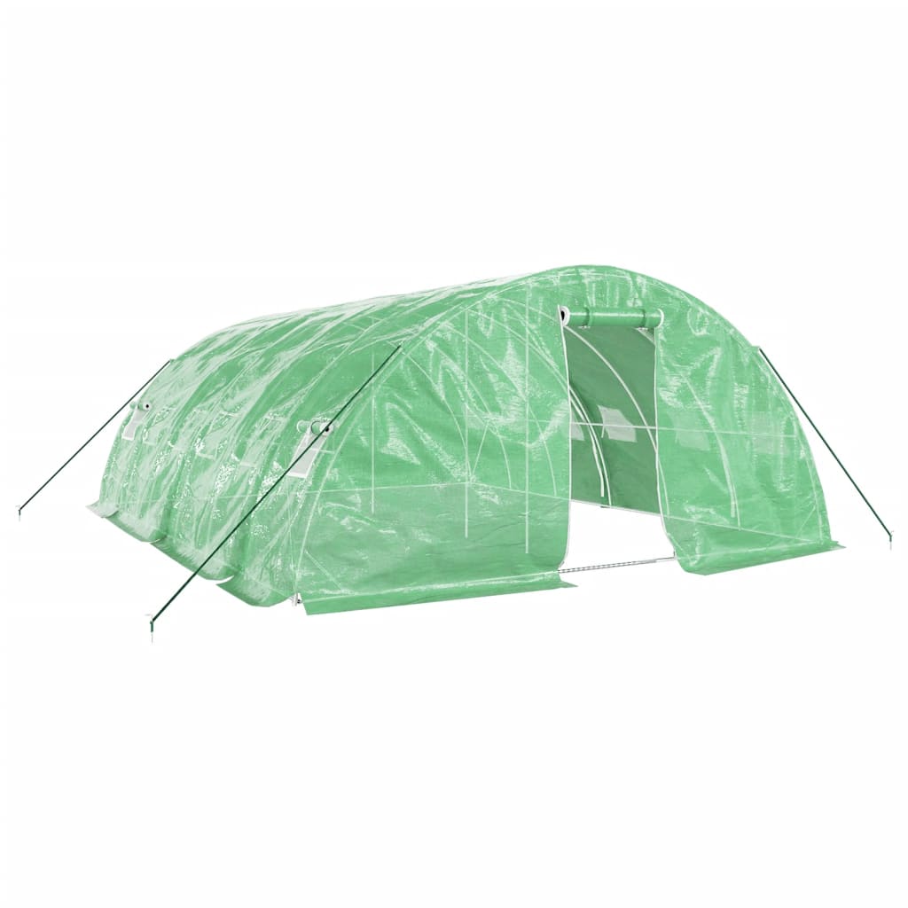 vidaXL Greenhouse with Steel Frame Green 30 m² 6x5x2,3 m 2