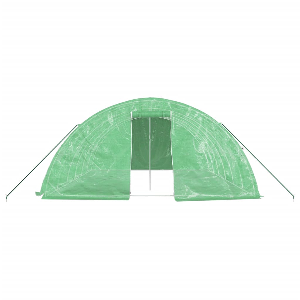 vidaXL Greenhouse with Steel Frame Green 30 m² 6x5x2,3 m 4