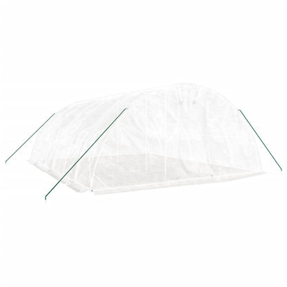 vidaXL Greenhouse with Steel Frame White 30 m² 6x5x2,3 m 3