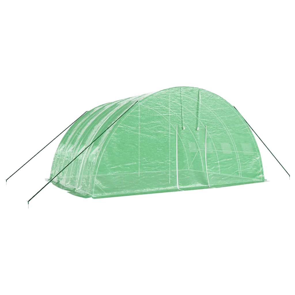 vidaXL Greenhouse with Steel Frame Green 24 m² 6x4x2,85 m 3