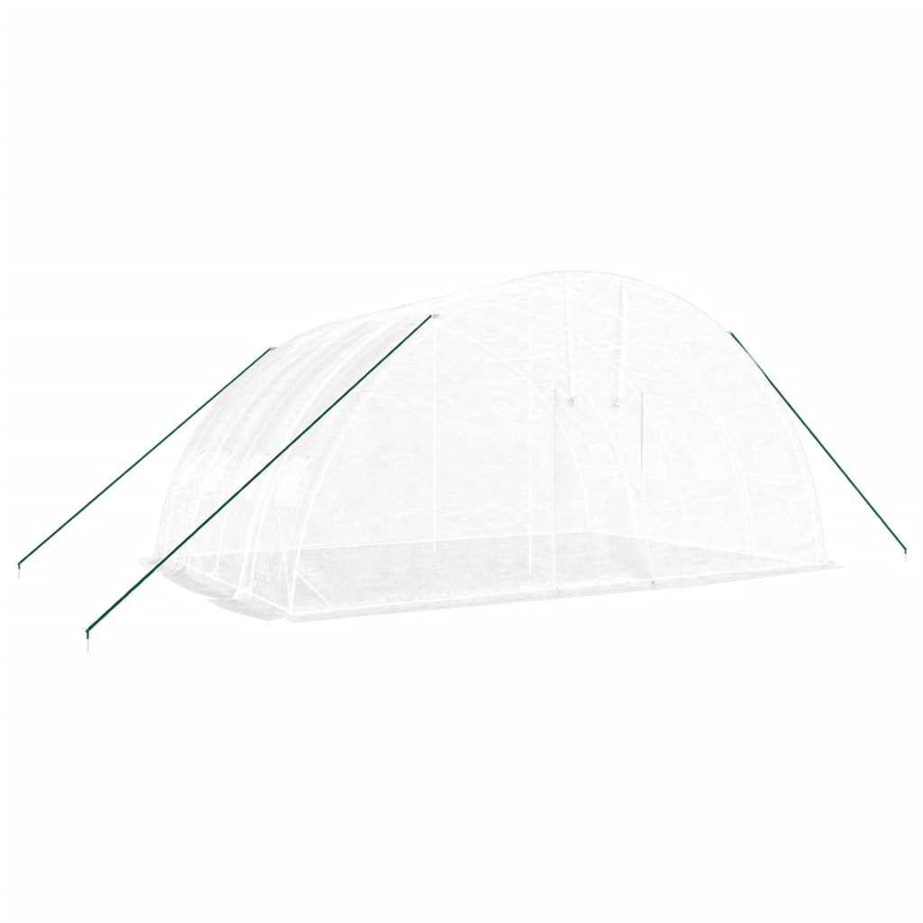 vidaXL Greenhouse with Steel Frame White 24 m² 6x4x2,85 m 3