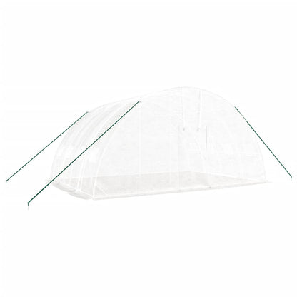 vidaXL Greenhouse with Steel Frame White 24 m² 6x4x2,85 m 3