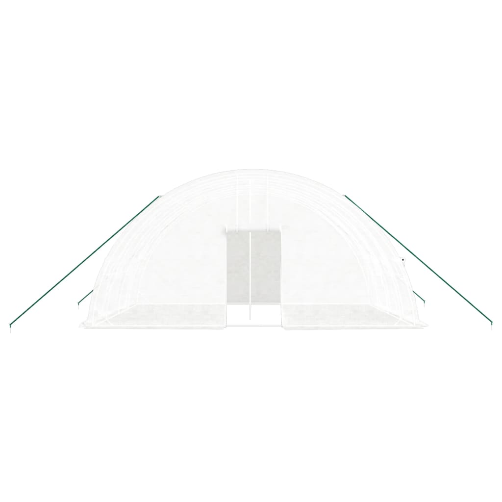 vidaXL Greenhouse with Steel Frame White 24 m² 6x4x2,85 m 4