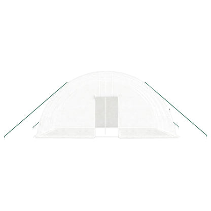 vidaXL Greenhouse with Steel Frame White 24 m² 6x4x2,85 m 4