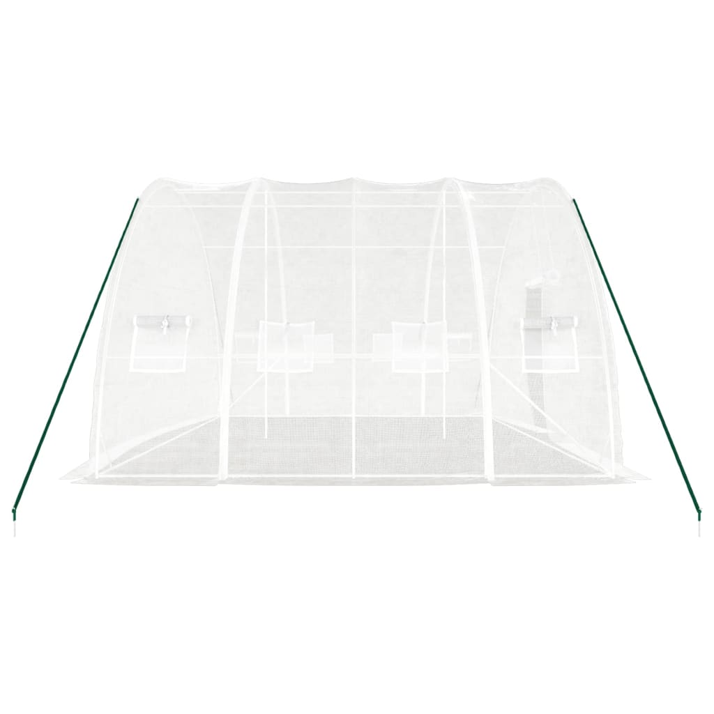 vidaXL Greenhouse with Steel Frame White 24 m² 6x4x2,85 m 5